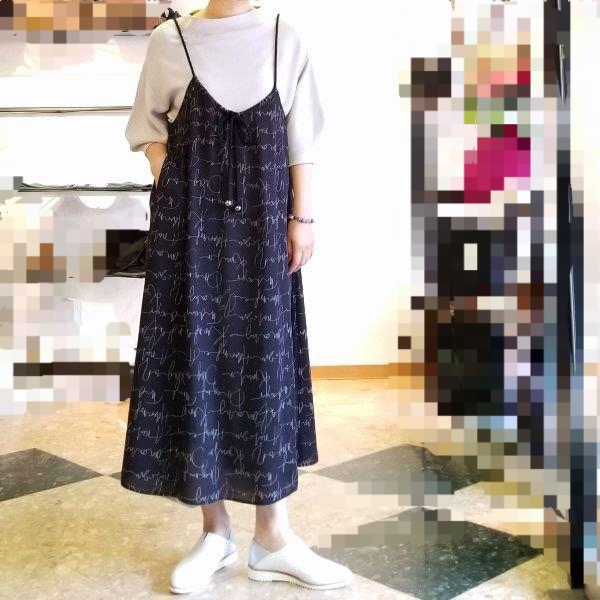 かる~い着心地のプリントのジャンパースカートで春を待つ季節 | 50代からのファッション セレクトショップネオのブログ